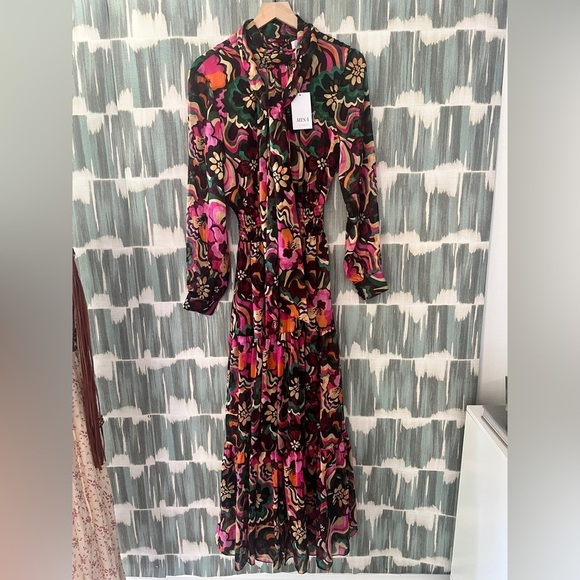 MISA LOS ANGELES - Daphne Dress in Flora Groove- Small - Picture 7 of 10